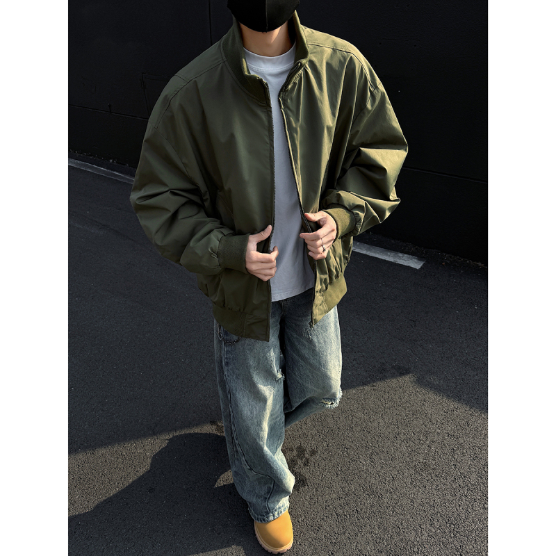 Spring new stand collar casual versatile fashionable men's jacket