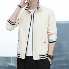 Spring and autumn stand-up collar jacket youth Korean style jacket windbreaker stand-up collar jacket