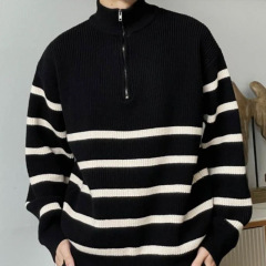 Fashion niche trendy brand American high street oversize cardigan sweater for men and women lazy style retro knitted sweater top