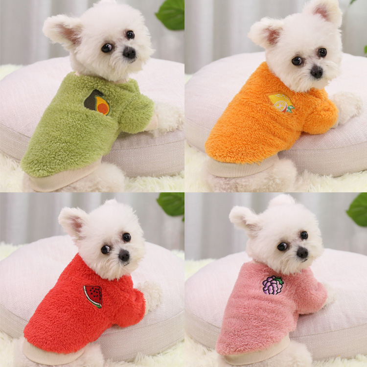 Warm two-legged dog pet supplies cat clothes small medium and big dog Teddy New Year clothing clothing