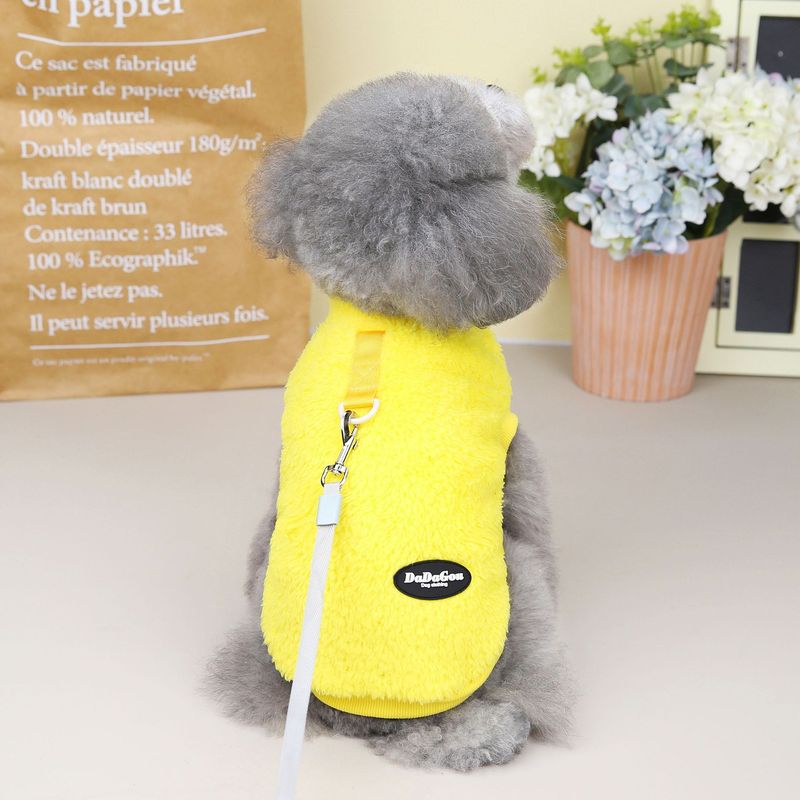 Pet clothes pet dog cat clothes Teddy pet two-legged fleece jacket autumn and winter new 22 three-color fleece jacket
