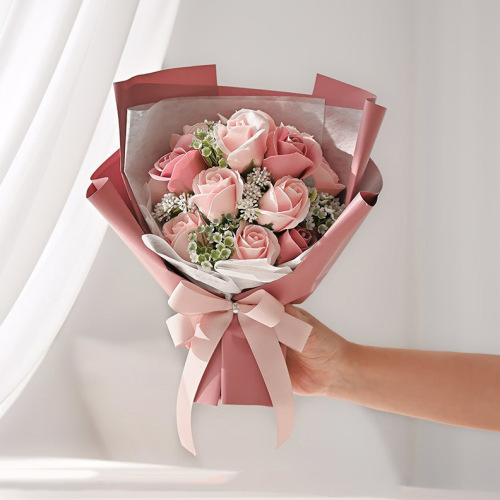 Soap bouquet of immortal flowers Valentine's Day Chinese Valentine's Day birthday gift simulation bouquet gift box
