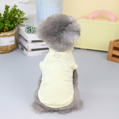Pet Clothes Spring and Summer Pet Clothes Dog Clothes Puppy Vest Cool Embroidered T-shirt