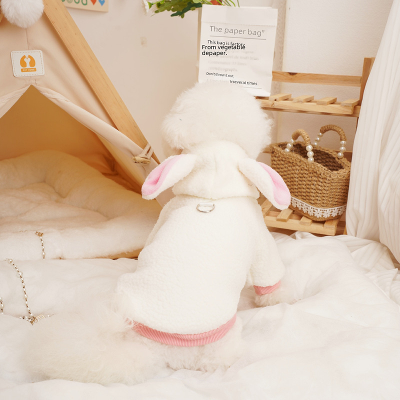 Cats, puppy clothes, autumn and winter Korean style thickened plush jacket, Teddy Bichon bear small dog