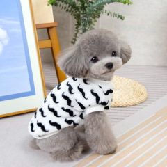 Pet dog clothes pet two legs velvet coat pet dog clothes bearded velvet coat