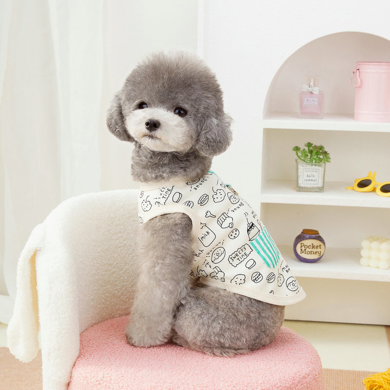 Dog Clothes Summer Thin Vest Cat Teddy Bichon Fighting Schnauzer Small and Medium Dog Pet Clothes