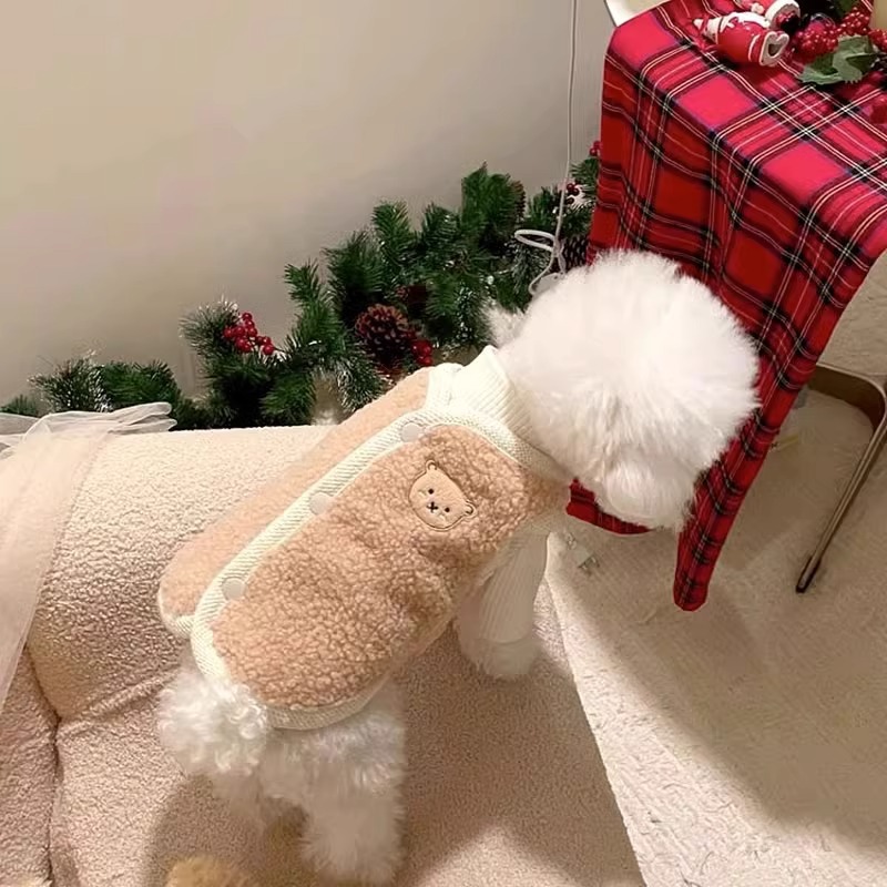 Puppy bear vest cat ins style pet dog clothes