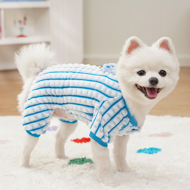 Cute bear home clothes warm cartoon pet clothes dog cat medium size dog four-legged clothes Teddy method