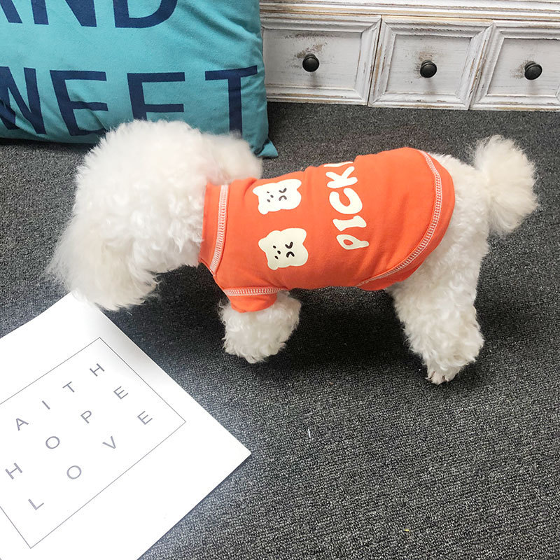 Pet Clothes Dog Vest Full Cotton Cute Teddy Bichon Fighting Clothes