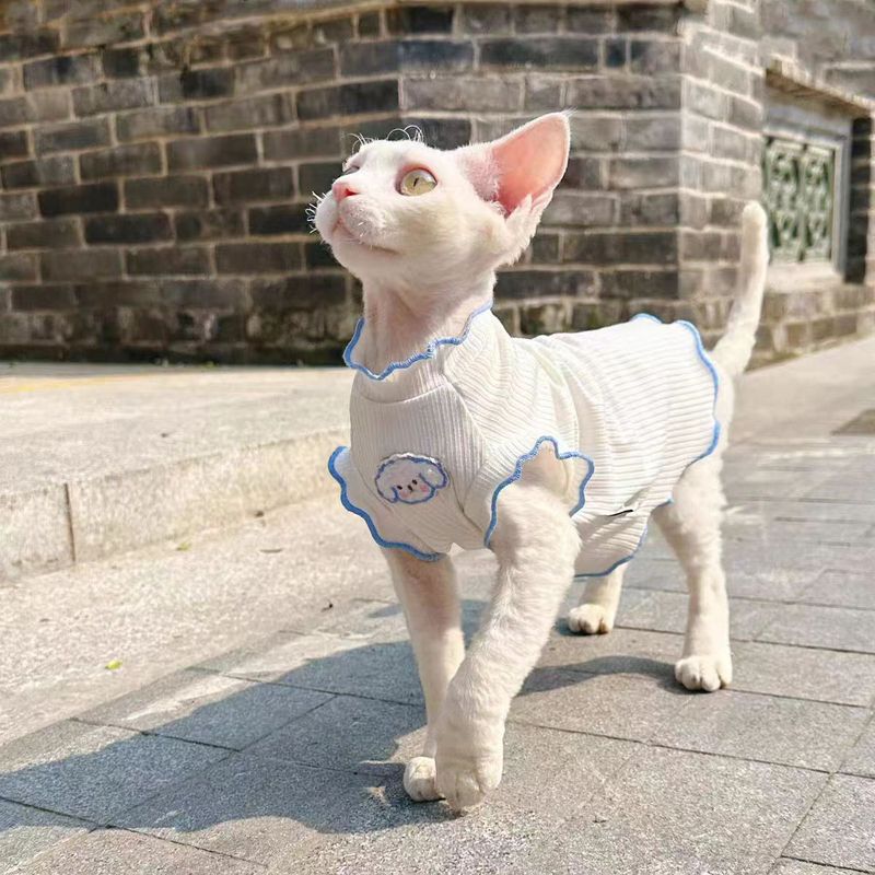 New summer elastic breathable thin hairless cat sleeveless vest cat clothing