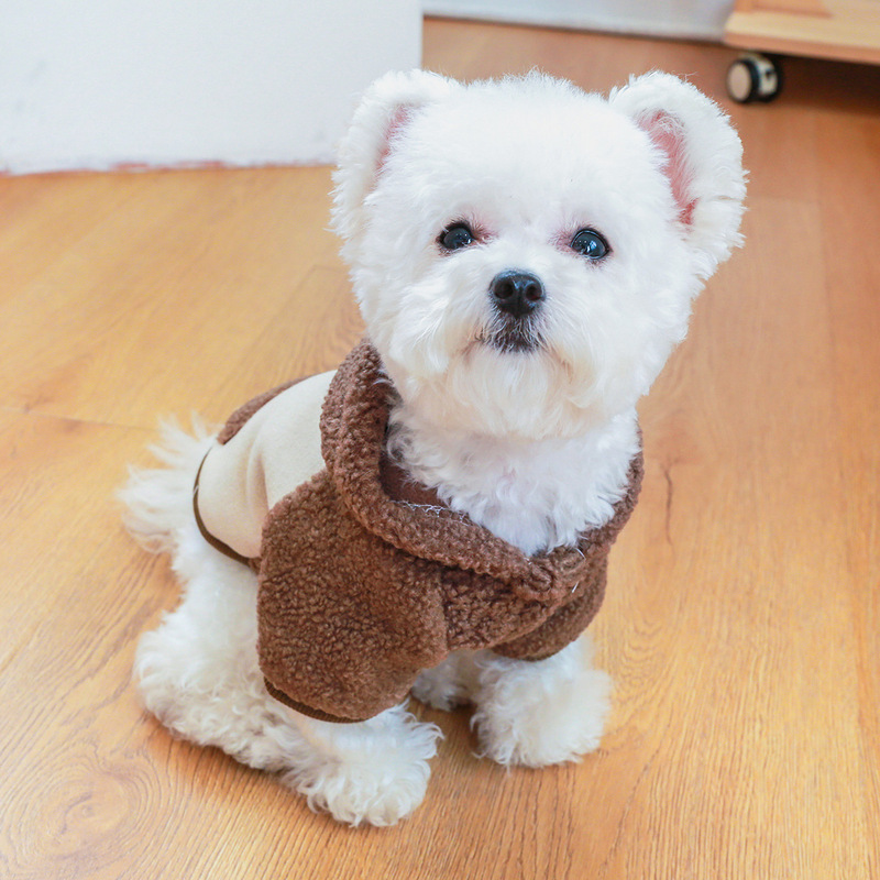 Pet dogs and cats clothing warm and comfortable Korean version sweatshirt