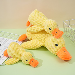 Dog toys with grinding teeth and making sounds relieved toys plush sleeping with little yellow ducks small and medium-sized dog pet toys