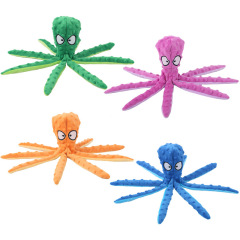 Pet plush toys octopus skin shell dog educational bite-resistant tone