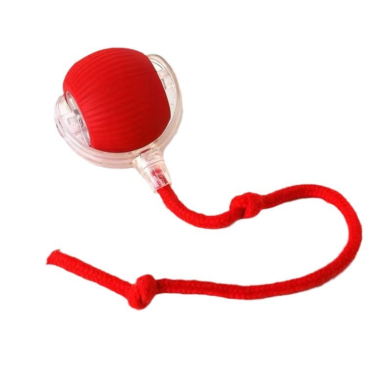 Cat toy jump ball self-healthy relief tool with rope to resist bite and automatically tease cat ball cat toy ball