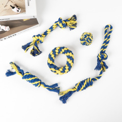 Pet toy set Dog cotton rope ten-piece set teeth cleaning rope knot balls big and small dog pet supplies