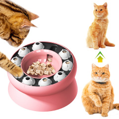 Pet cat self-sustaining slow food tableware cat bowl educational feeder healthy feeding bowl