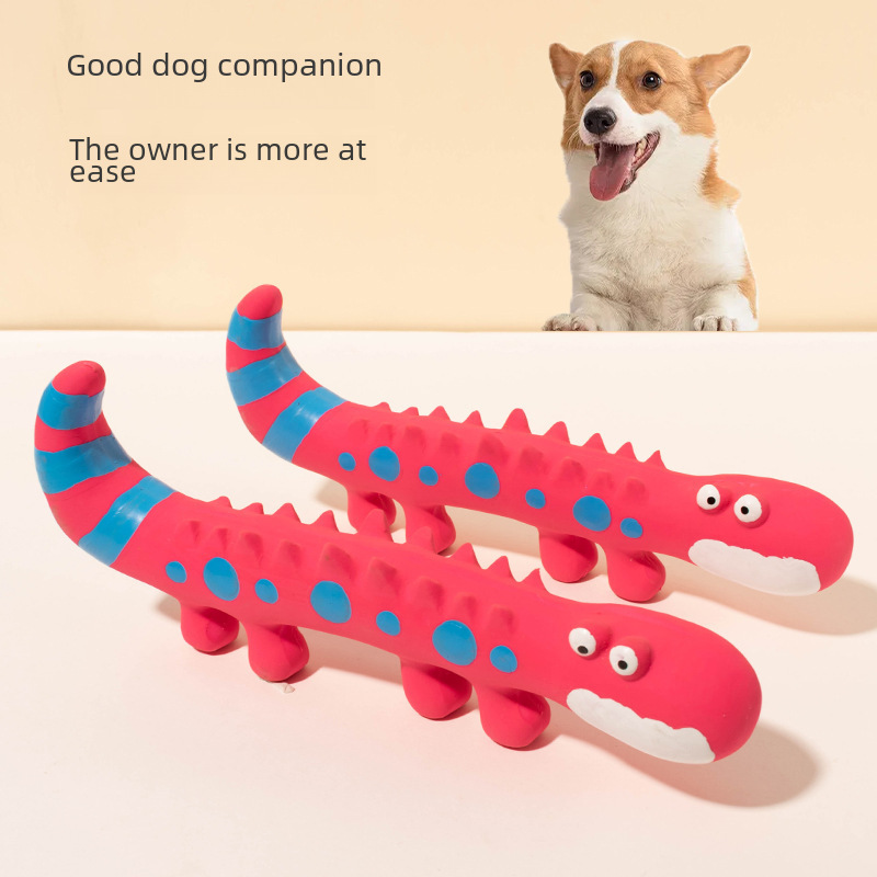 Pet latex lizard grinding teeth lizard chameleon latex sound dog toy