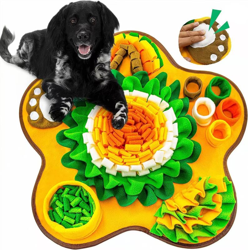 Pet sniffing pad indoor walking dogs, cats, foraging toys, dogs, unzipping puzzle, scavenger hunting game, slow food pad