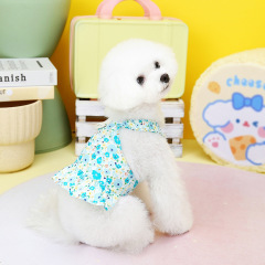 Pet Clothes Sling Princess Dress Spring and Summer New Plate Chest and Back Skirt
