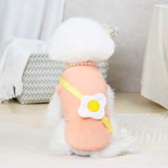 Dog clothes spring and summer thin cat puppy poached egg vest