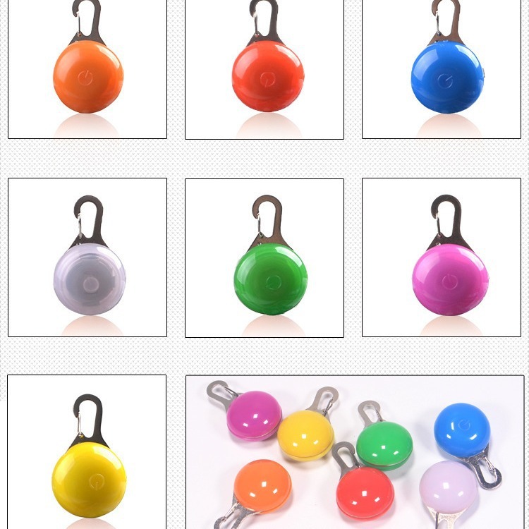 Glowing pet lamp pet glowing pendant glowing dog tag pet hanger dog flash tag pet anti-loss light