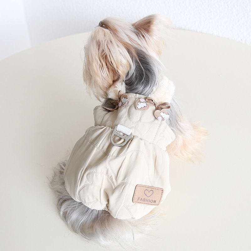 Love little rabbit pumpkin traction skirt dog cat clothing pet clothes