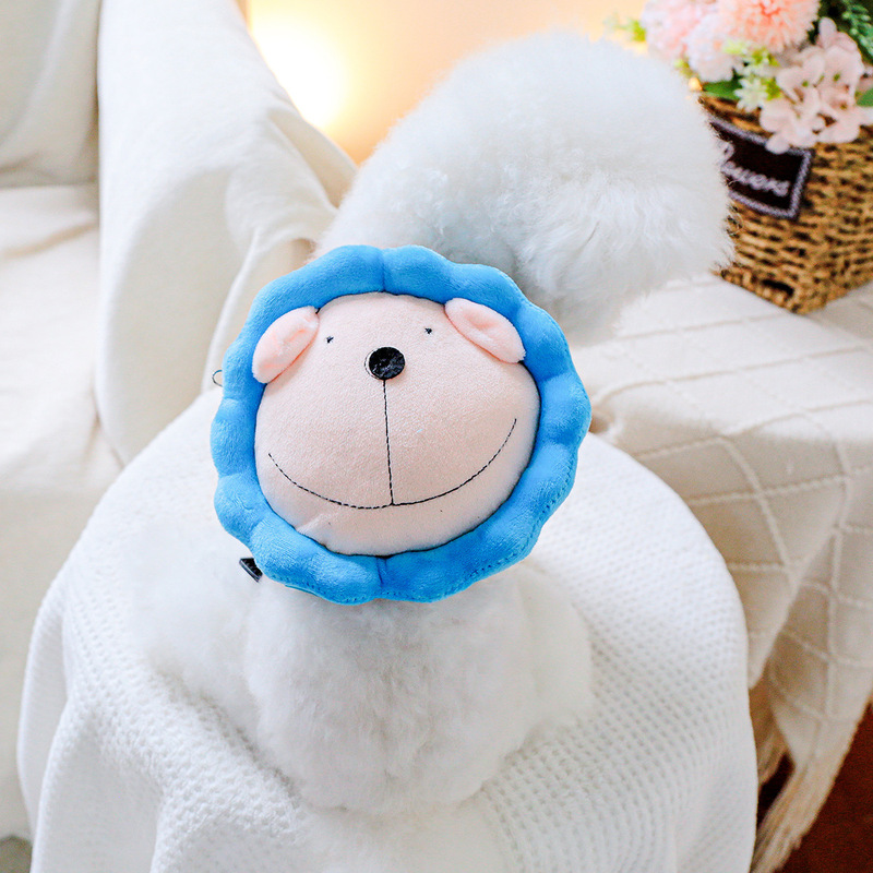 Pet circle puppy cat self-backpack cute little lion schoolbag traction bag