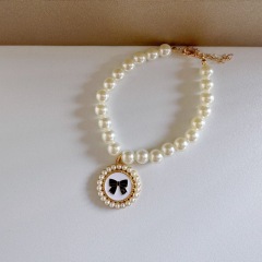 Xiaoxiangfeng pet pearl necklace cat dog accessories high-end sense