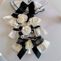 Little Xiangfeng Pet Collar Cat Cat Cat Dog Scarf Bib Scarf Lolita Doll Apron