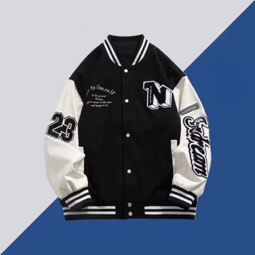 Jointly-branded trendy baseball uniform jacket American New Year campus couple jacket