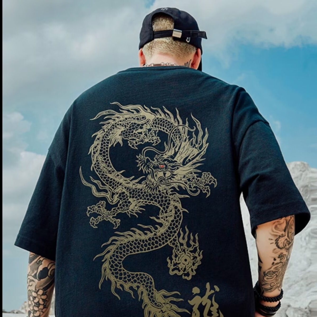 Fashion brand new Hong Kong style handsome casual and fashionable temperament popular ins lazy