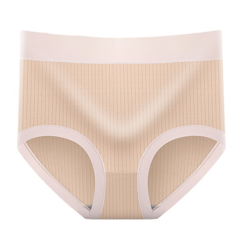High-waisted underwear for women, abdomen lifting buttocks, breathable graphene wet and antibacterial crotch women's underwear for spring and summer new style