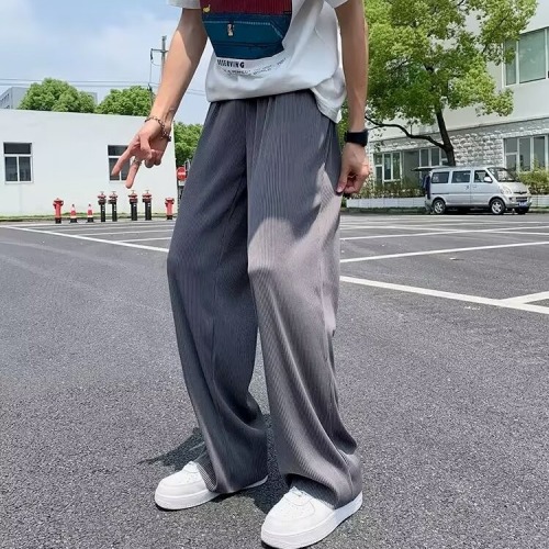 Casual pants for men simple, simple, lazy, versatile temperament and fashion trend Harajuku literary Japanese ins popular new style
