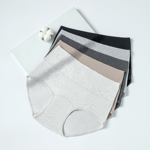 7A antibacterial pure cotton high waist women's underwear cotton breathable high waist women's underwear women's pure cotton extended crotch underwear