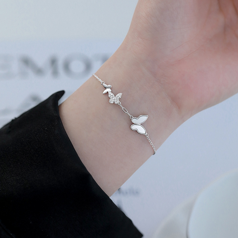 Butterfly bracelet for women's luxury bestie gift for Fritillaria fresh sweet and versatile niche design touches birthday gift