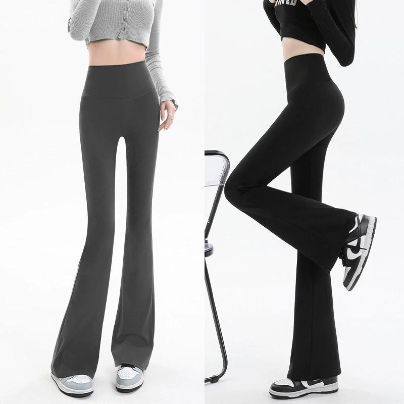 New spring and autumn shark pants high-waisted slim fit outside wearing slightly flaming wide-leg pants slimming legs and lifting hips tight