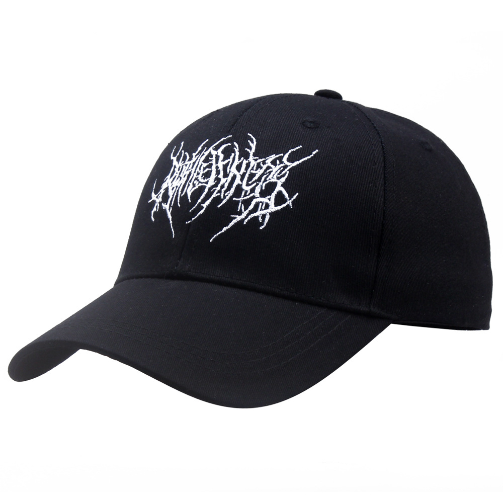 Spot Wholesale Gothic Street Punk Punk hip-hop baseball hat embroidered DAD dad hat