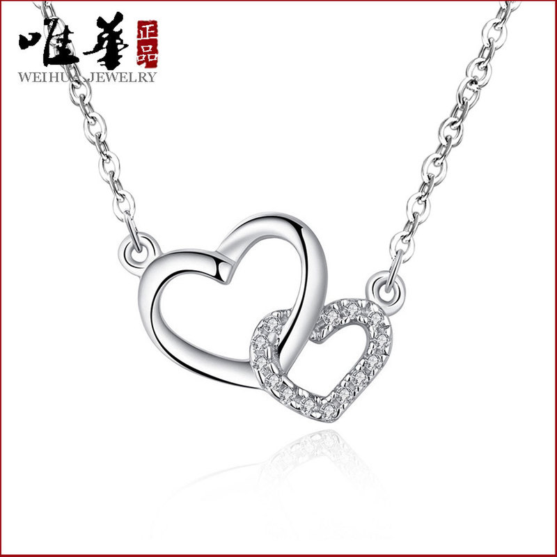 Korean version of sweet collarbone chain for women, small and exquisite intertwined romantic light luxury necklace necklace gift