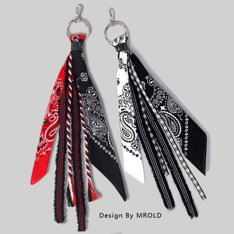 hiphop hip hop trouser cashew flower square scarf street men's and women's trouser chain waist scarf national trend streamer hanging pants hanging decoration