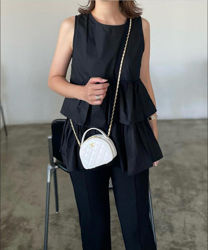 New summer Lotte Ins hot-selling loose slimming Japanese round neck layered doll shirt for women