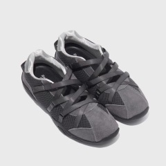 Cowhide version Su Yinyin same round-toe niche design color-blocking German training shoes for women cross-stretched shallow-mouth ballet shoes