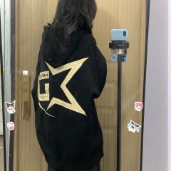 American street-fried autumn and winter fashion hooded sweatshirt for women oversize loose lazy trendy versatile slim top