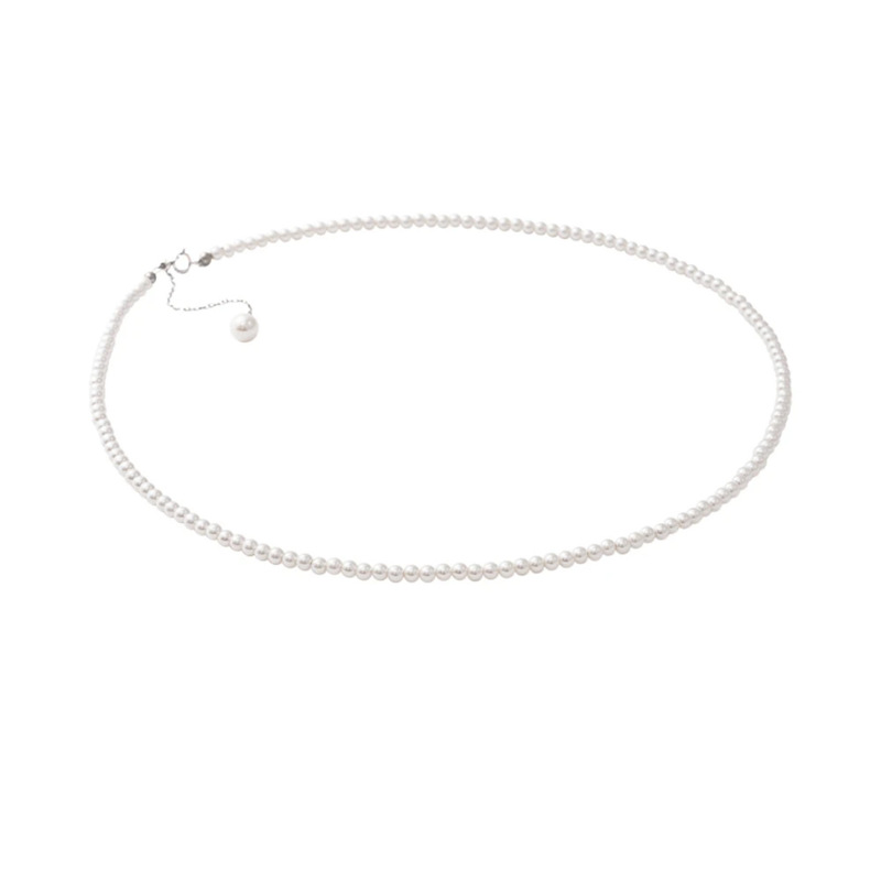 New round and strong light Aurora white Xiaomi bead necklace fashion necklace