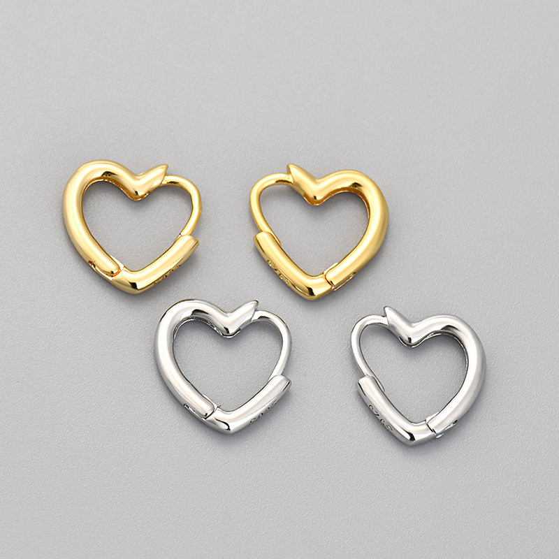 European and American cross-border peach ear buttons for women glossy plain circle Korean style fashionable simple daily Dongdae gate earrings personalized earrings
