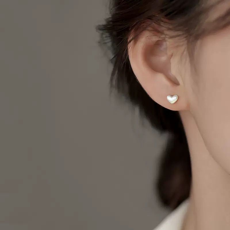 S925 sterling silver brushed love screw earrings neodymium niche design 2025 new hot light luxury earrings high-end earrings