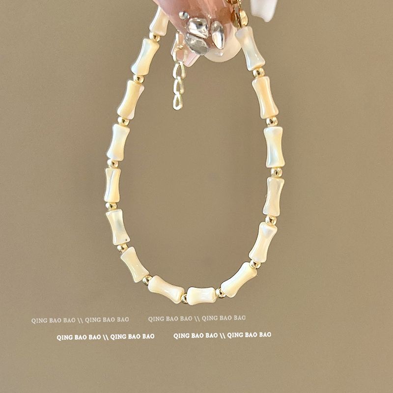【90% positive review rate】New Chinese style bamboo beaded bracelet for girls ins style light luxury niche bracelet 2023 new hot jewelry