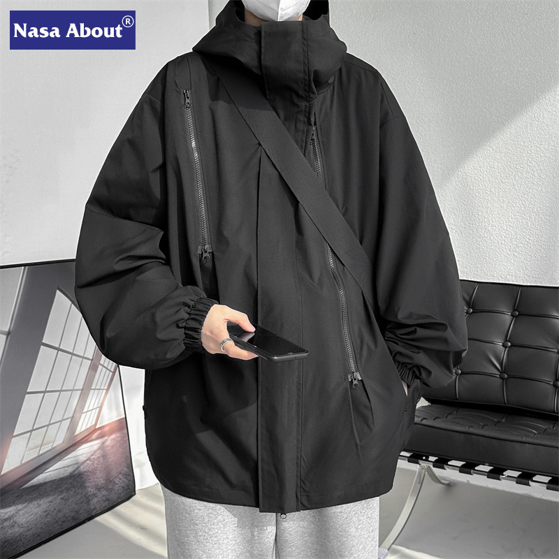 NASA jacket men's spring and autumn new trendy brand American functional workwear high-end clothes jacket