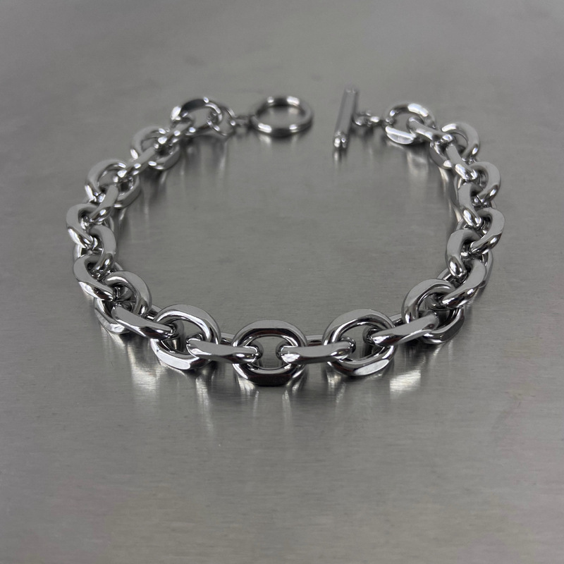Bracelet for men's OT buckle titanium steel without fading simple and versatile high-end accessories for women's neutral personality trendy student accessories