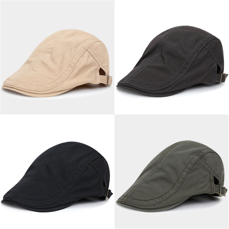 Beret men's fashion Korean style British baseball cap simple men's trendy brand personality casual women's summer front hat