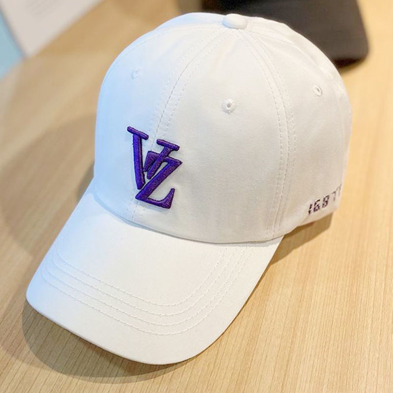 New baseball cap for men and women casual versatile embroidered letters fashionable hat for women summer Korean student sun hat base tongue MJ